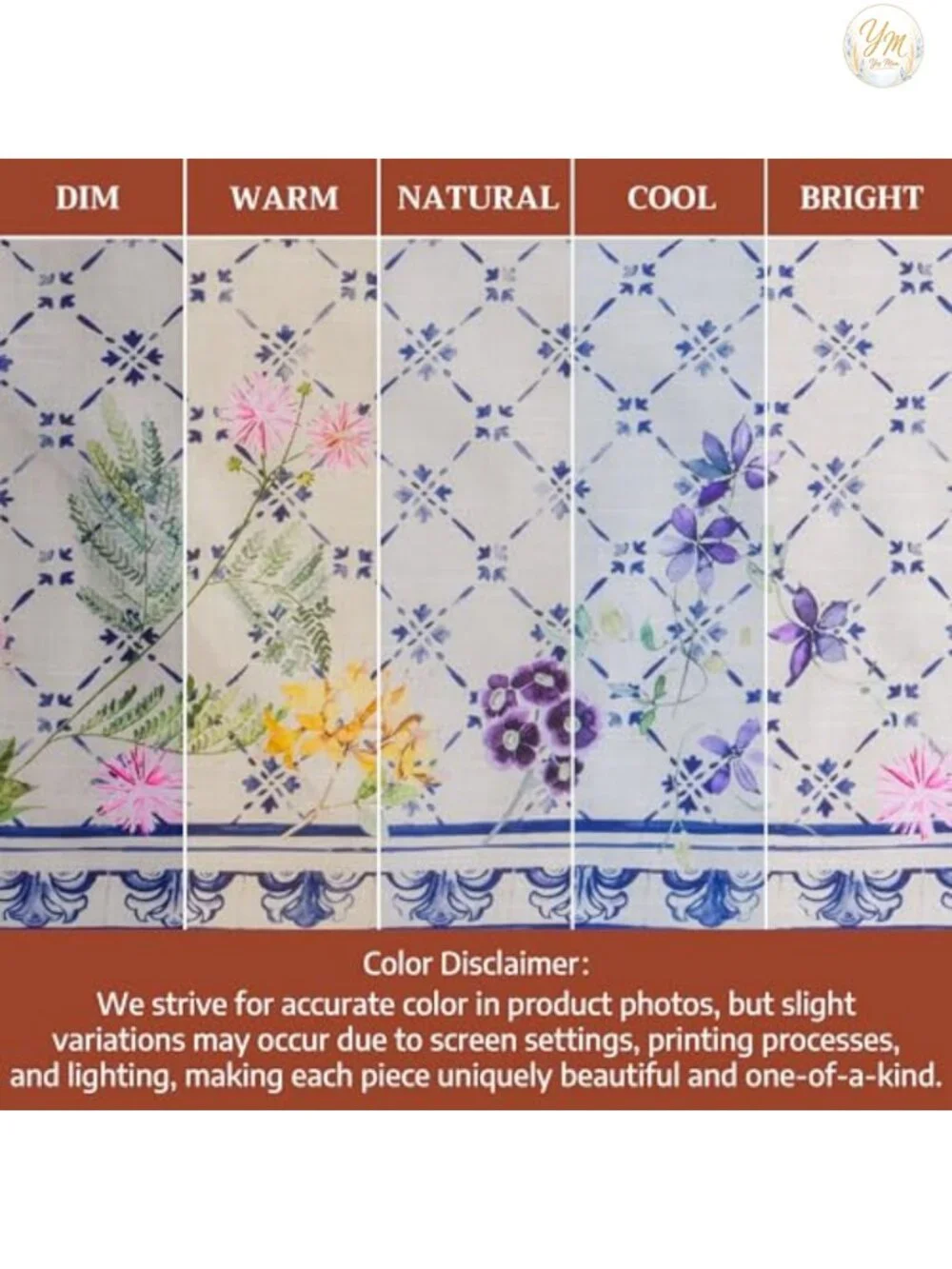 100% Cotton Bib Apron w/ Adjustable Neck & Pocket - Cooking, Gardening, Server